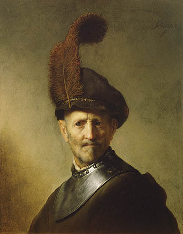 Rembrandt Peale An Old Man in Military Costume